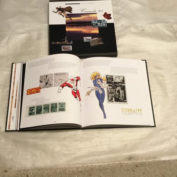 Canada 95 - The Collection of 1995 stamps hardback book w/ dust cover - Picture 9 of 14